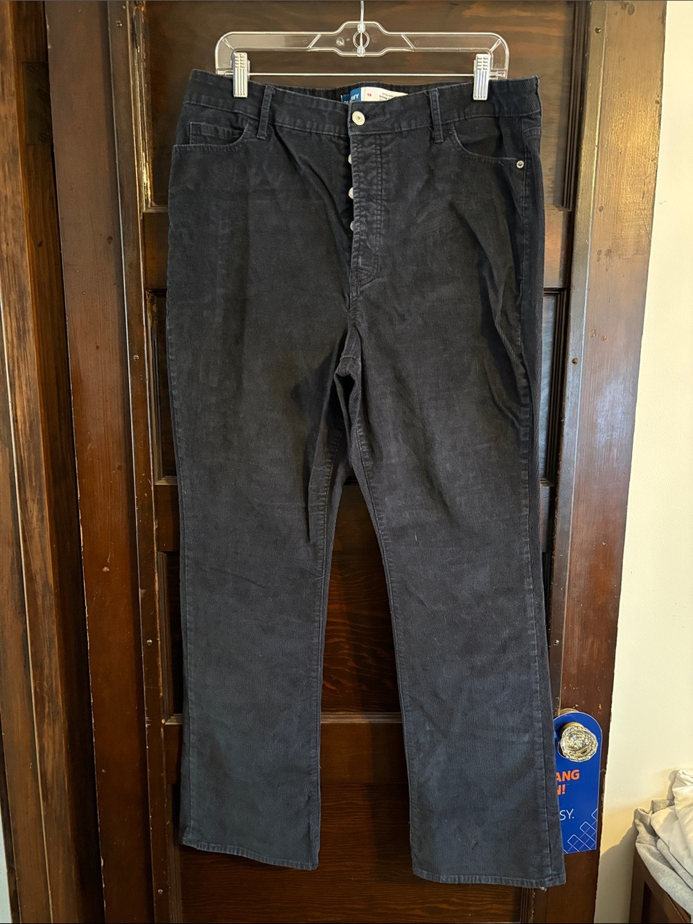 Old Navy Black Corduroy Boot Cut Pants